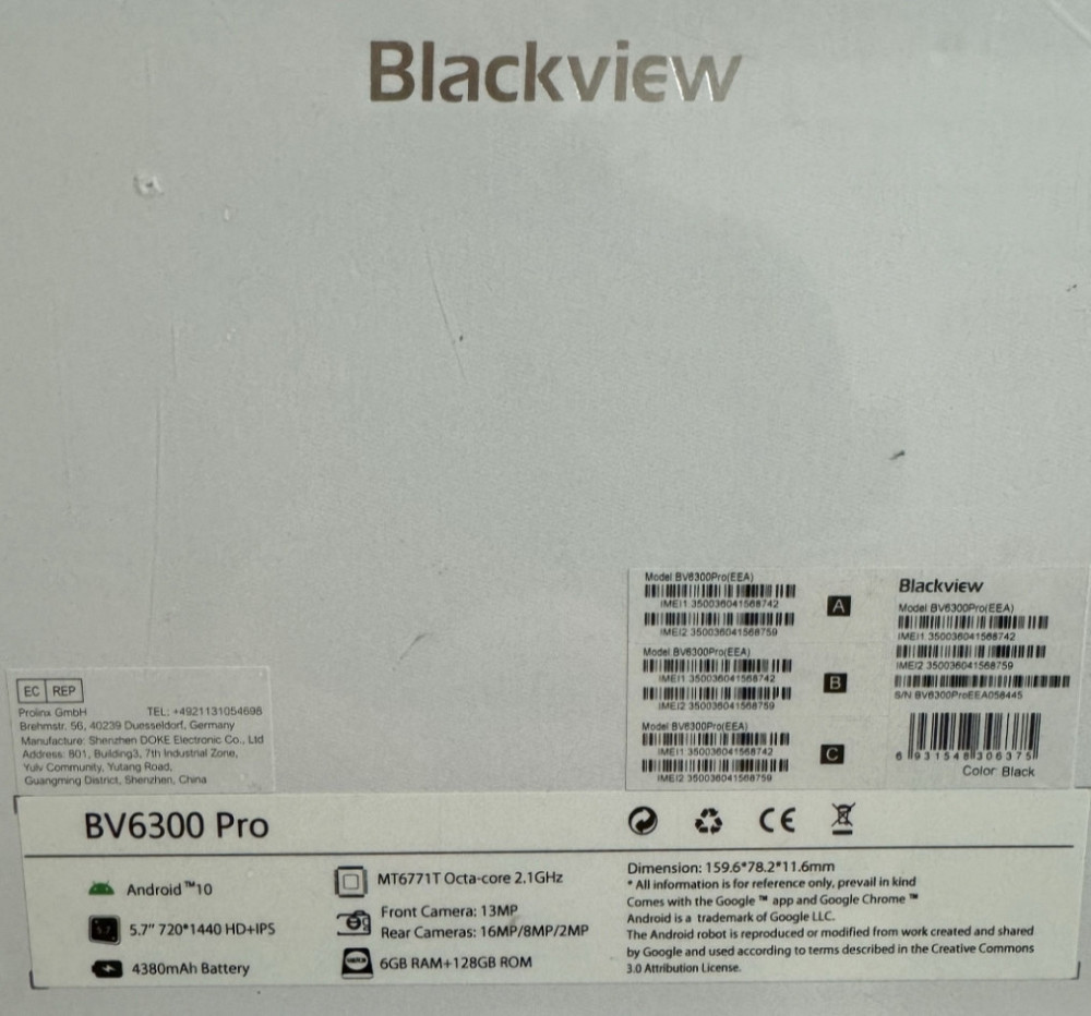 Защищённый смартфон Blackview BV6300 Pro IP68 6/128Gb. Харьков - изображение 1