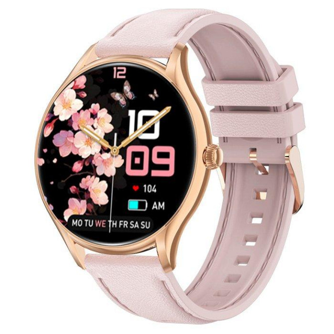 Жіночий розумний наручний годинник Smart Milano Gold Rubber 2 ремінці Вінниця - фото 1