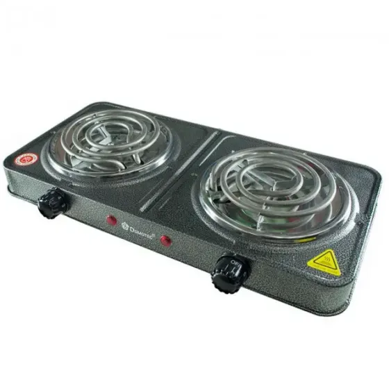 Электроплита спиральная на 2 конфорки Domotec MS-5802 Коломия