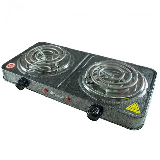 Электроплита спиральная на 2 конфорки Domotec MS-5802 Коломия - фото 4