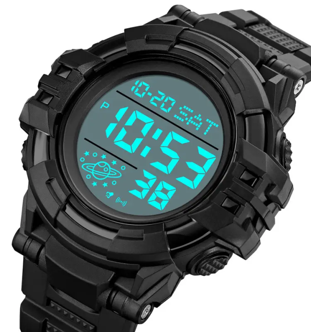 Мужские спортивные часы Skmei 2003 (Черные с белым) Винница - изображение 3