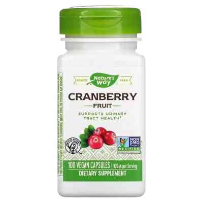 Травы Nature's Way Клюква, 930 мг, Cranberry Fruit, 100 вегетарианских капсул (NWY-12150) Винница