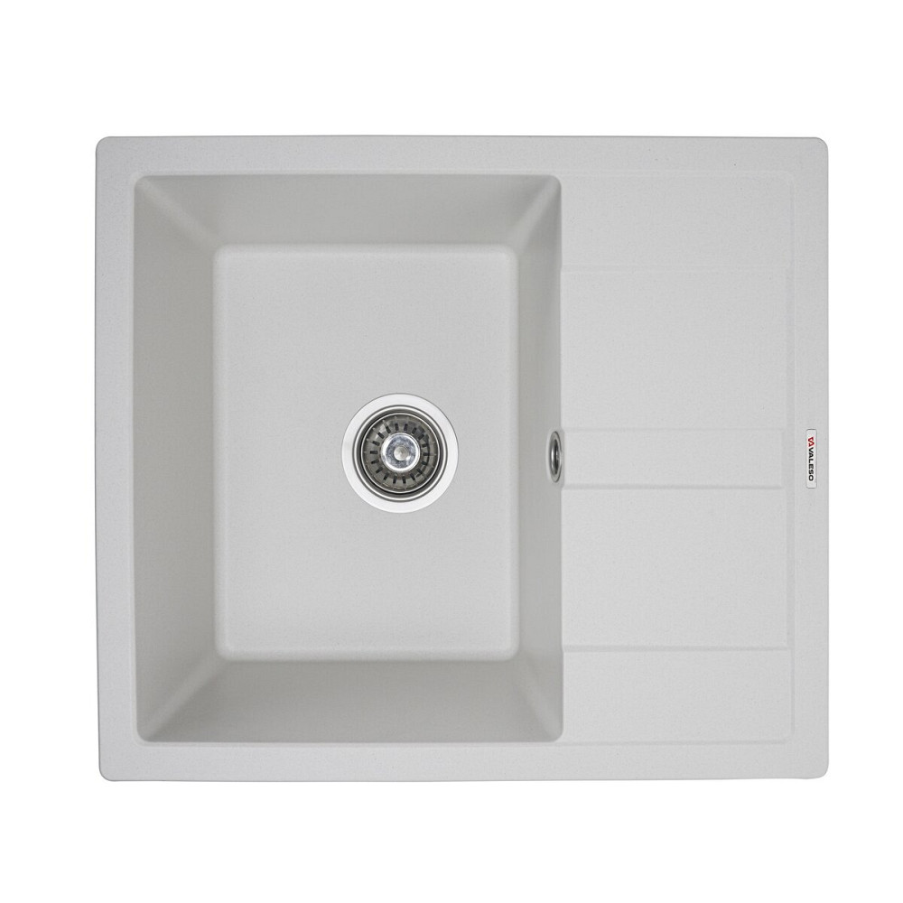 Гранітна мийка для кухні VALESO ARIA 5851 матова Білосніжна Коломыя - изображение 1