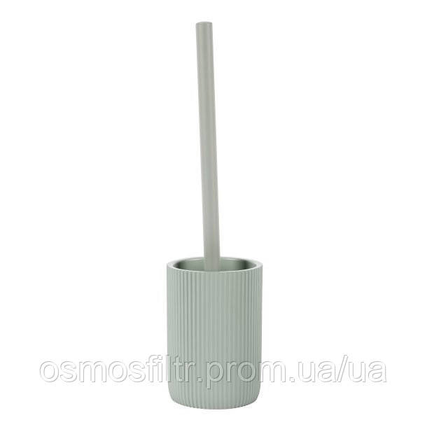 Гарнітур для WC Axentia Samos м'ятний полігума щітка нерж  Ø 9,5 см Н 37,5 см (136191) Київ - фото 1