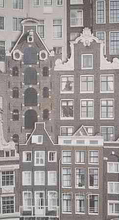 Шпалери вінілові на флізеліні AdaWall Roka 1.06х10 дому сірі бежеві 23115-2 Київ