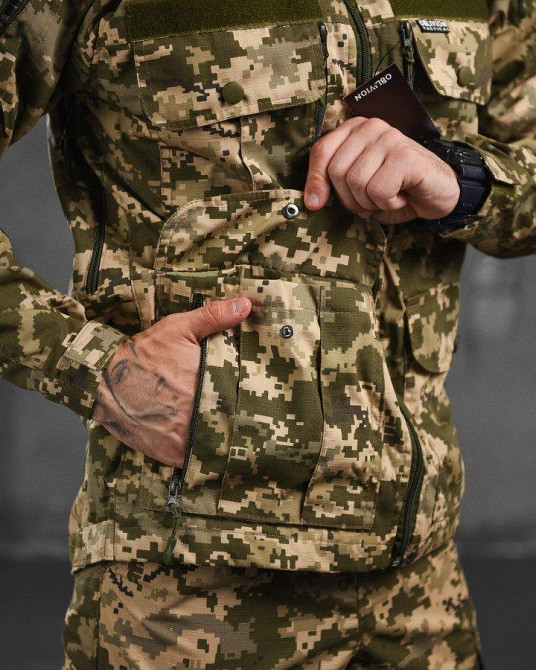 Летняя тактическая мужская  куртка пиксель Одесса - изображение 19