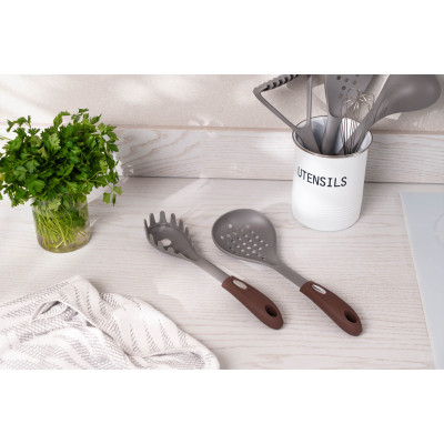 Шумовка Ardesto Gemini, 32см, нейлон, сіро-коричневий (AR2135PG) Винница - изображение 2