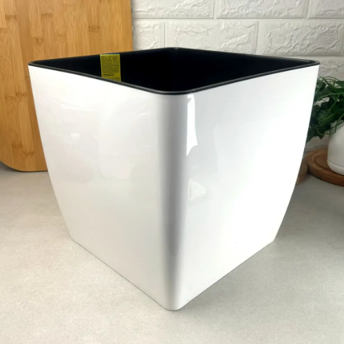 Вазон Квадро 27*27*26см низький білий Алеана Житомир - изображение 2