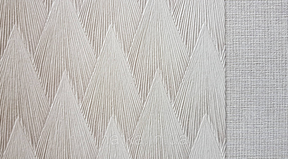 Шпалери вінілові на флізеліні AdaWall Omega1.06х10 геометрія 3д фігури структурні бежеві 23202-3 Київ - фото 2