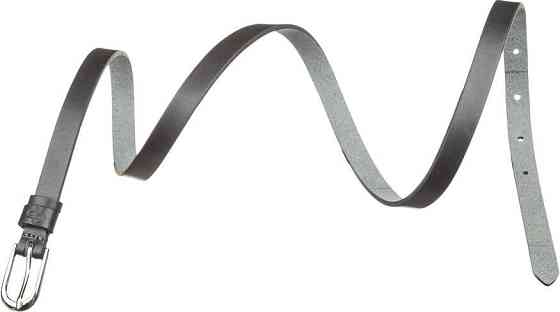 Ремень женский Grande Pelle 11072 тонкий Черный Киев