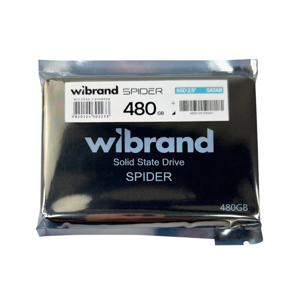 SSD Wibrand Spider 480GB 2.5" 7mm SATAIII Bulk (WI2.5SSD/SP480GB) Київ - фото 3