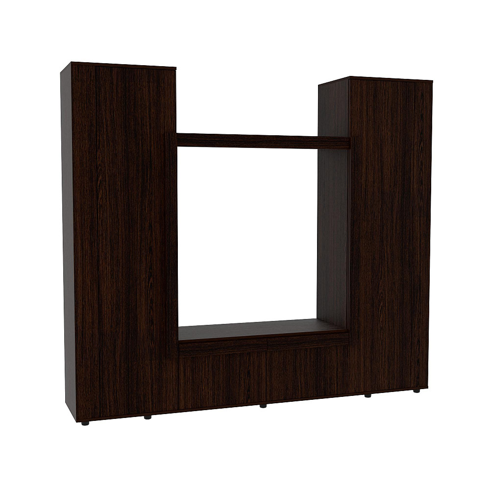 Стенка в гостиную под ТВ Эхо-4, Венге Магия, 2080х420х1850 Львов - изображение 1