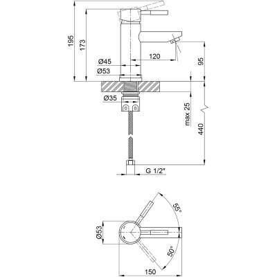 Змішувач Kroner Klassisch-ESG010 (CV022994) Вінниця - фото 7