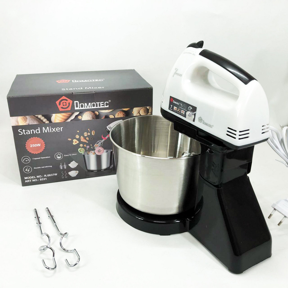 Миксер бытовой кухонный Domotec, Миксер для теста на ватрушки ручной 7 скоростей SW-17 Львов - изображение 4