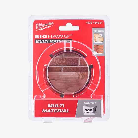 Коронка по мультиматериалу MILWAUKEE Bighawg, Ø76мм Одесса