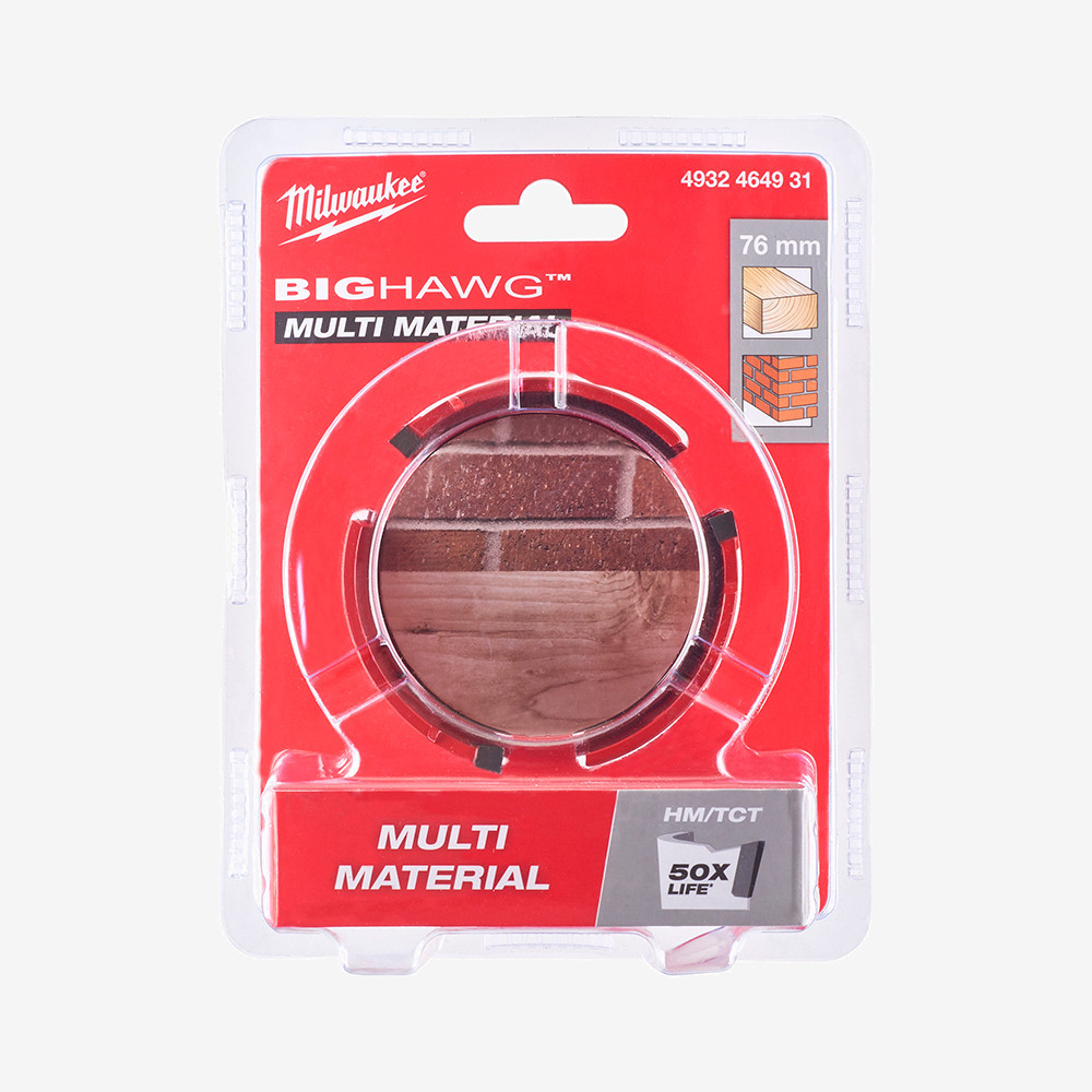 Коронка по мультиматериалу MILWAUKEE Bighawg, Ø76мм Одесса - изображение 2