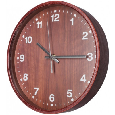 Настенные часы Optima Promo Natural деревянный, темный (O52081-43) Винница - изображение 2