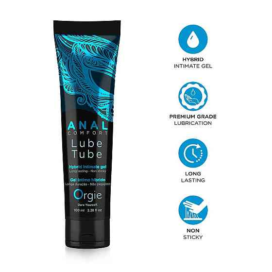 Анальна змазка Orgie Lube Tube Anal Comfort, 100 мл, водна основа, імітація силікону Sex Aura Київ