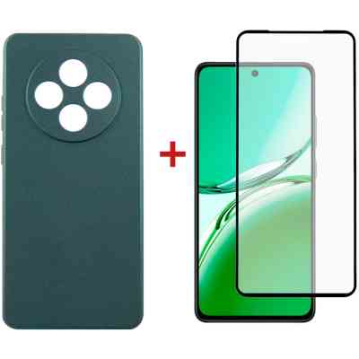 Чохол до мобільного телефона Dengos Oppo Reno12 F 4G Case Soft + Glass (Green) (DG-KM-156) Вінниця