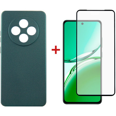 Чехол для мобильного телефона Dengos Oppo Reno12 F 4G Case Soft + Glass (Green) (DG-KM-156) Винница - изображение 1