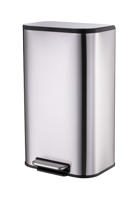 Відро для сміття з плавним закриттям прямокутне MIXXUS CUBIC-TC0112 SS COLOR 12л (колір нержавійка) (MI7089) Київ - фото 8