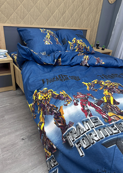 Комплект детского постельного белья Фланель, Koloco Полуторный 150х210 с разноцветным принтом (88-064) Киев - изображение 3