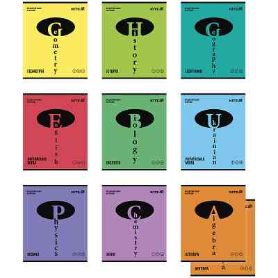 Тетрадь Kite предметный набор Bright 48 листов, 10 шт (K25-240-11-19) Винница