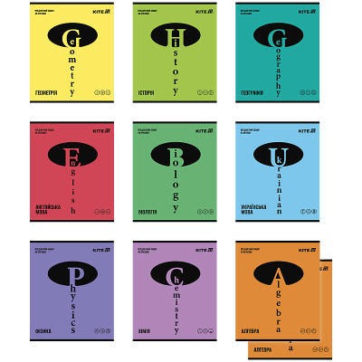 Тетрадь Kite предметный набор Bright 48 листов, 10 шт (K25-240-11-19) Винница - изображение 1