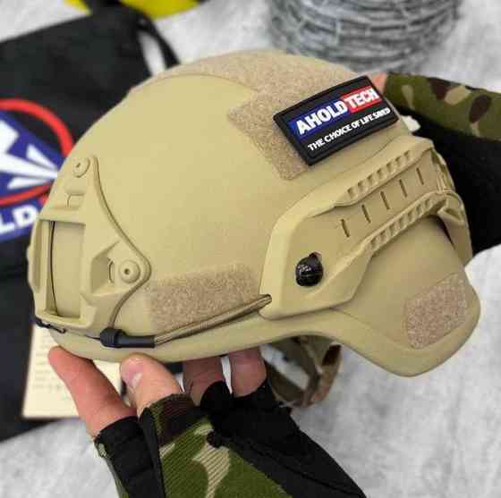 Тактический шлем F-S02 Ahold Tech + Revixun (класс защиты 3А) Койот Киев