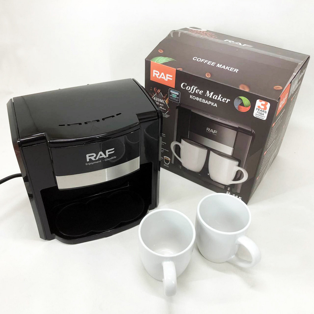 Крапельна кавоварка з автовідключенням RAF, Крапельна компактна кавоварка для дому FS-94 Львів - фото 15