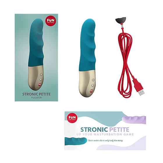 Мініпульсатор Fun Factory STRONIC PETITE deep sea blue, 8 режимів, підходить для початківців Sex Aura Київ