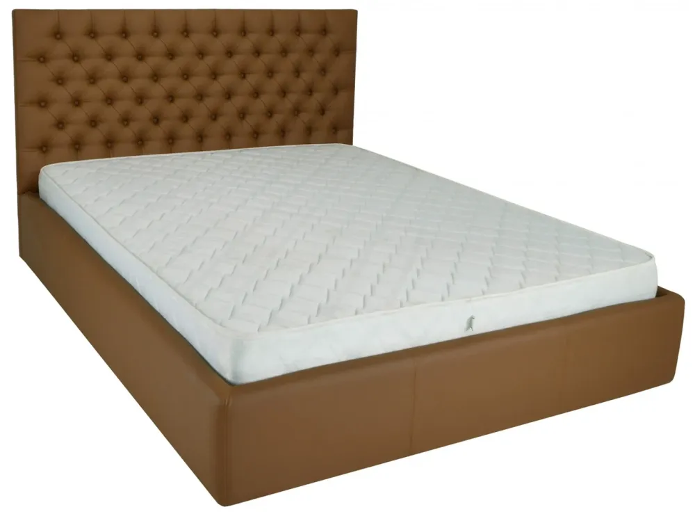 Кровать Двуспальная Cambridge Comfort 180 х 200 см Fly 2213 A1 С подъемным механизмом и нишей для белья Светло-коричневый Днепр - изображение 10