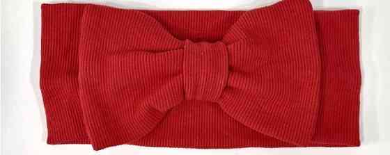 Пов'язка для дівчинки червона Бантик Київ