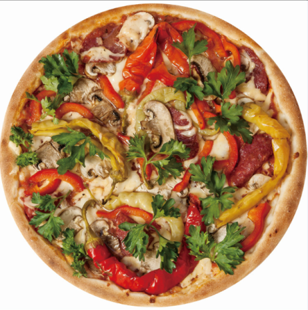 Плюшевий Плед Піца з перцем 170 см, оригінальне фото пледа, 3Д Плед Піца, покривало у формі піци Кременчук