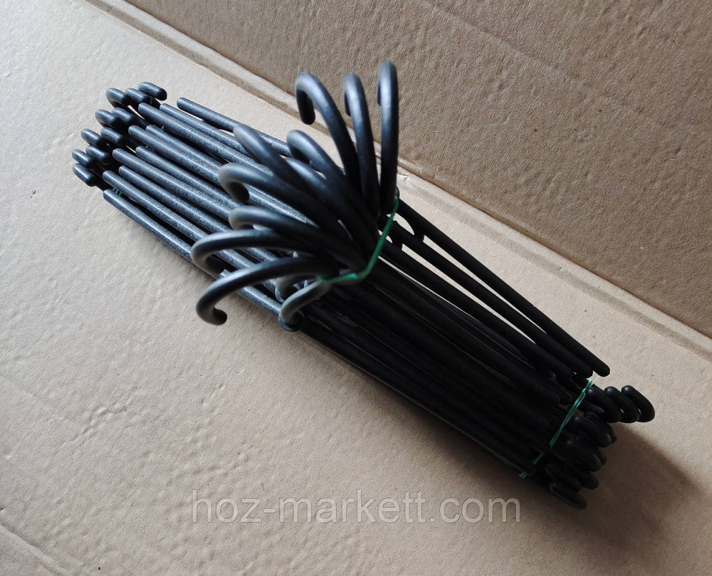 Дитячі вішалки плічка, тремпіль пластиковий із поворотним гачком чорний 32 см 10 шт. уп Польща Харків - фото 5