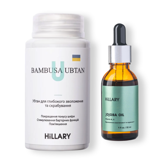 Убтан для глибокого зволоження та скрабування BAMBUSA, 100 мл + Натуральна олія жожоба, 30 мл Київ