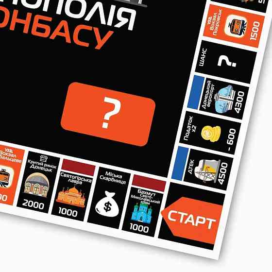 Настільна гра Монополія Донбасу PLR-0046 від 2 до 5 гравців Вінниця