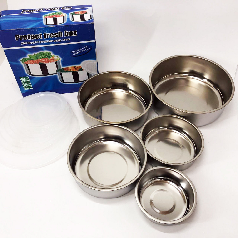 Набор пищевых контейнеров Unique UN-1515 5 шт из нержавеющей стали YT-14 Львов - изображение 12