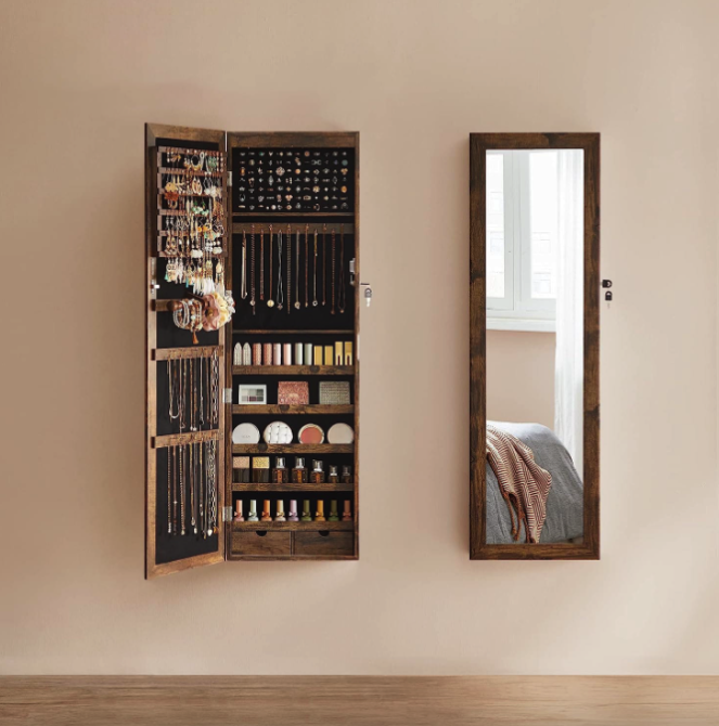 Дзеркало-шафа Leobert Kors з підсвіткою в стилі Loft коричневий Киев - изображение 2