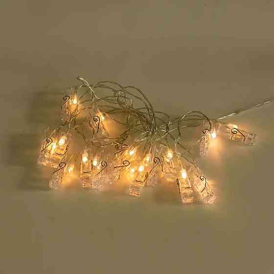 Гірлянда з прищепками 5.2 м, 20 LED лампочок Київ
