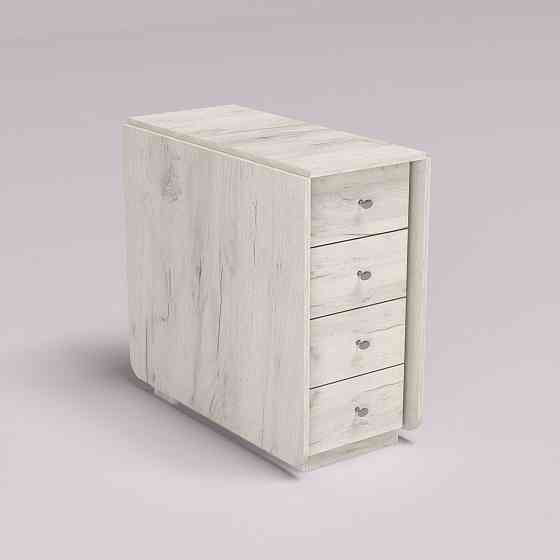 Стол-тумба №5 Комби, Дуб Крафт Білий, 380х800х750 Львов