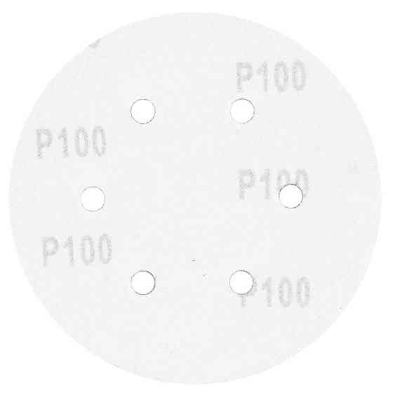 Шлифовальный круг 6 отверстий Ø150мм P100 (10шт) SIGMA (9122261) Ровно