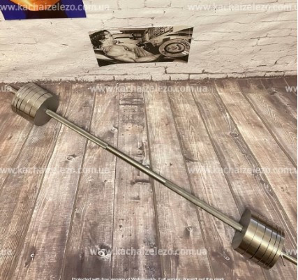 Штанга набірна 70 кг Гантелі, гирі, штанги та диски металеві диски Київ - фото 5