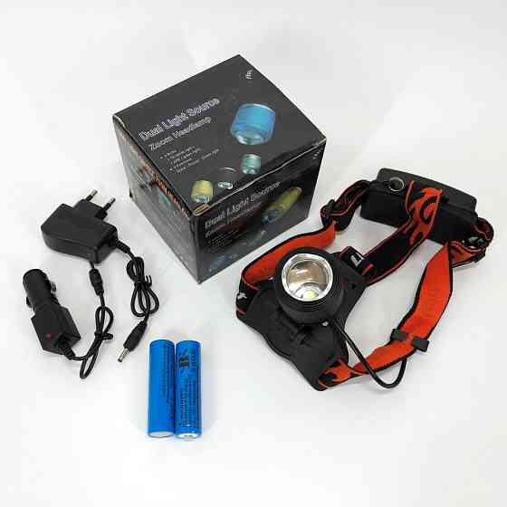 Налобний фонарь с аккумулятором, Налобный фонарь с ремешком на голову Фонарик на голову зарядкой IM-69 Киев