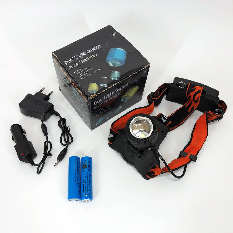 Налобний фонарь с аккумулятором, Налобный фонарь с ремешком на голову Фонарик на голову зарядкой IM-69 Киев - изображение 6