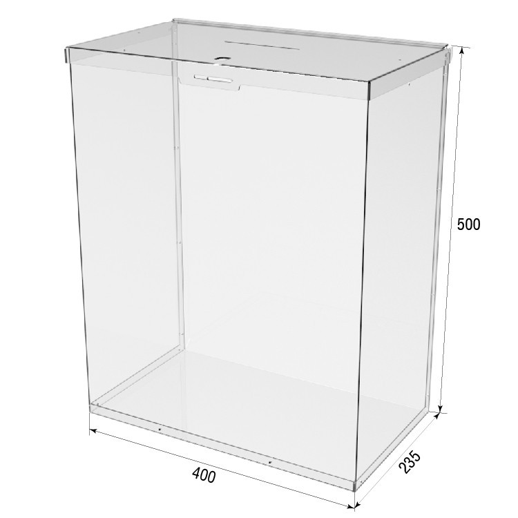 Ящик EKOSTAR с замком для пожертвований и сбора денег 400x235x500. Объем 47 литров Киев - изображение 3