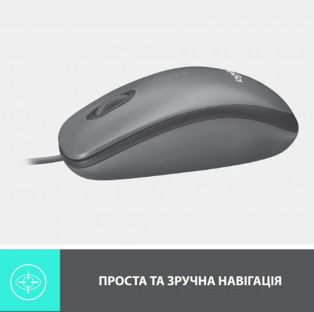 Мышь компьютерная Logitech Mouse M100 Black (910-006652) (6853362) Киев - изображение 6
