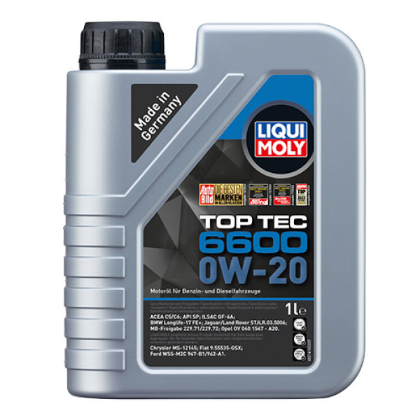 LIQUI MOLY НС-синтетична моторна олива - Top Tec 6600 0W-20 1л. Киев - изображение 1
