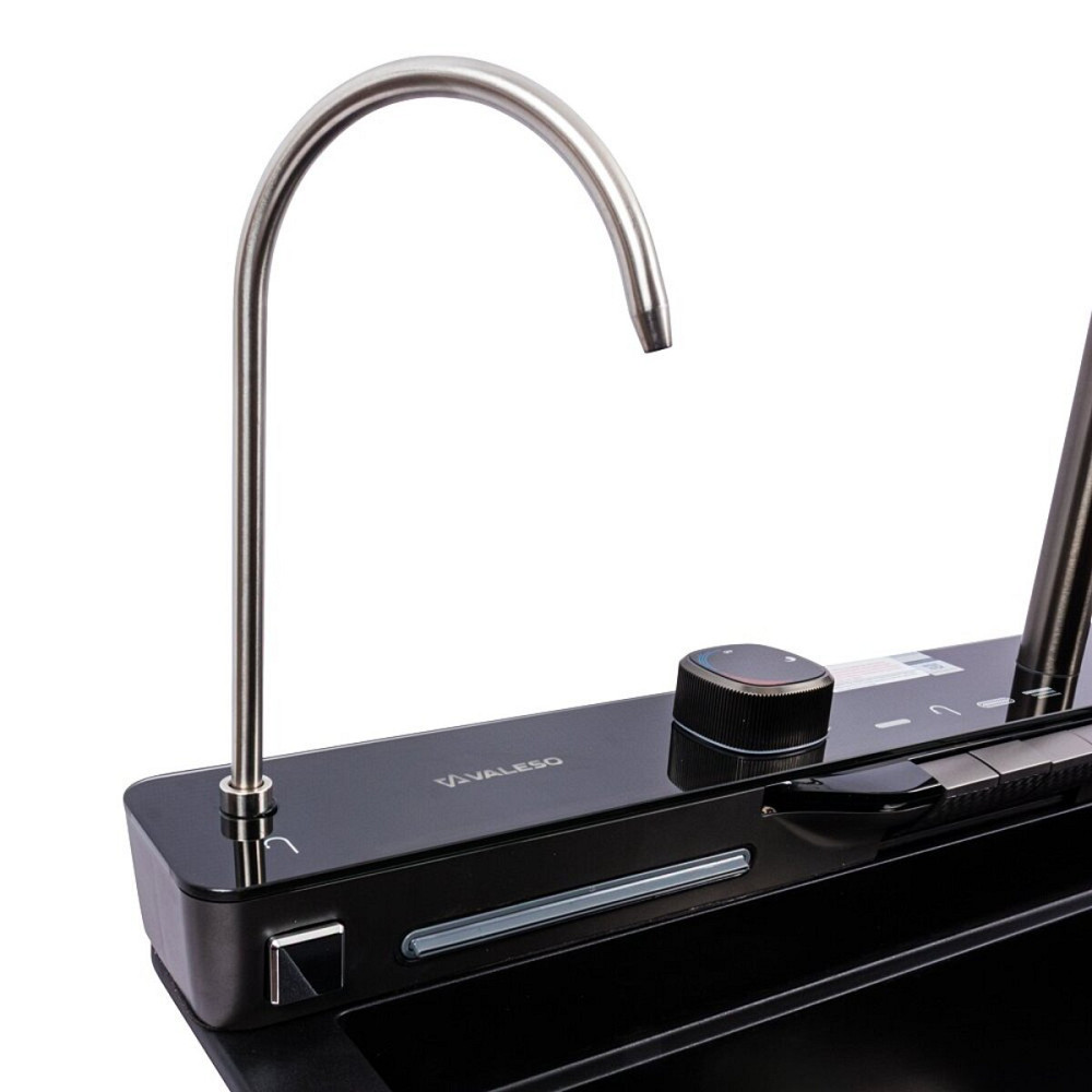 VALESO Гранітна мийка VALESO EVANORA 7546 матова Чорна Київ - фото 8