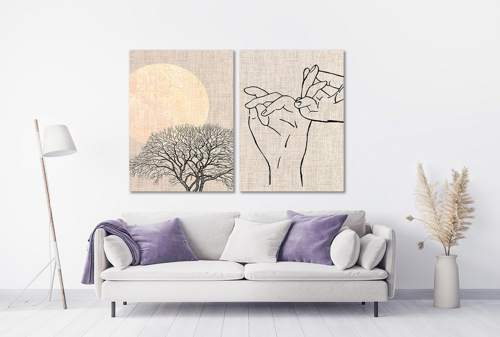 Модульная картина в гостиную / спальню КоханняTLV-2_014 Киев - изображение 2